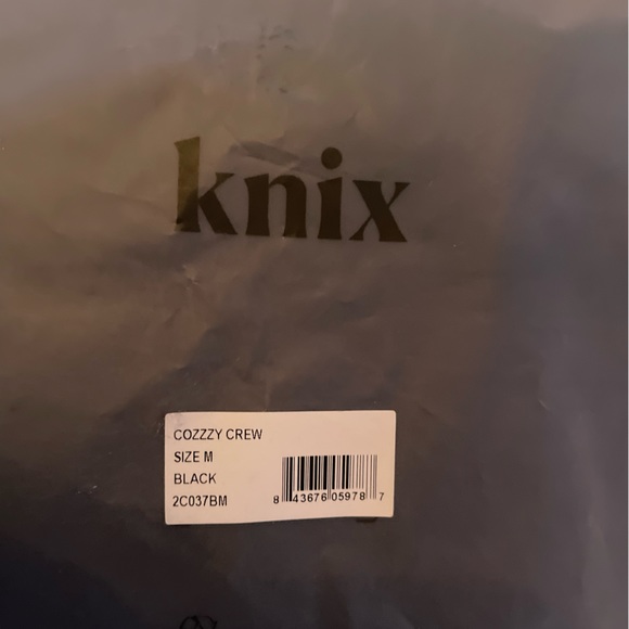 KNIX Cozzzy Cozy Crew Top Sweater - Medium - Black - NWT - Picture 6 of 6